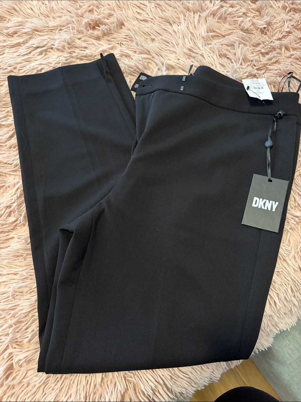 DKNY Black Men’s Dress Pants - Tailored Straight Leg